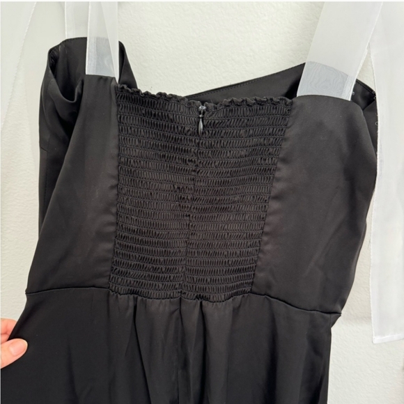 Reformation black dress with ribbon - Picture 3 of 3